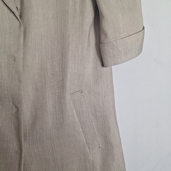 Eli Tahari Corpcore Tunic Blazer Officecore Professional Academia Linen Silk XS - Picture 6 of 16
